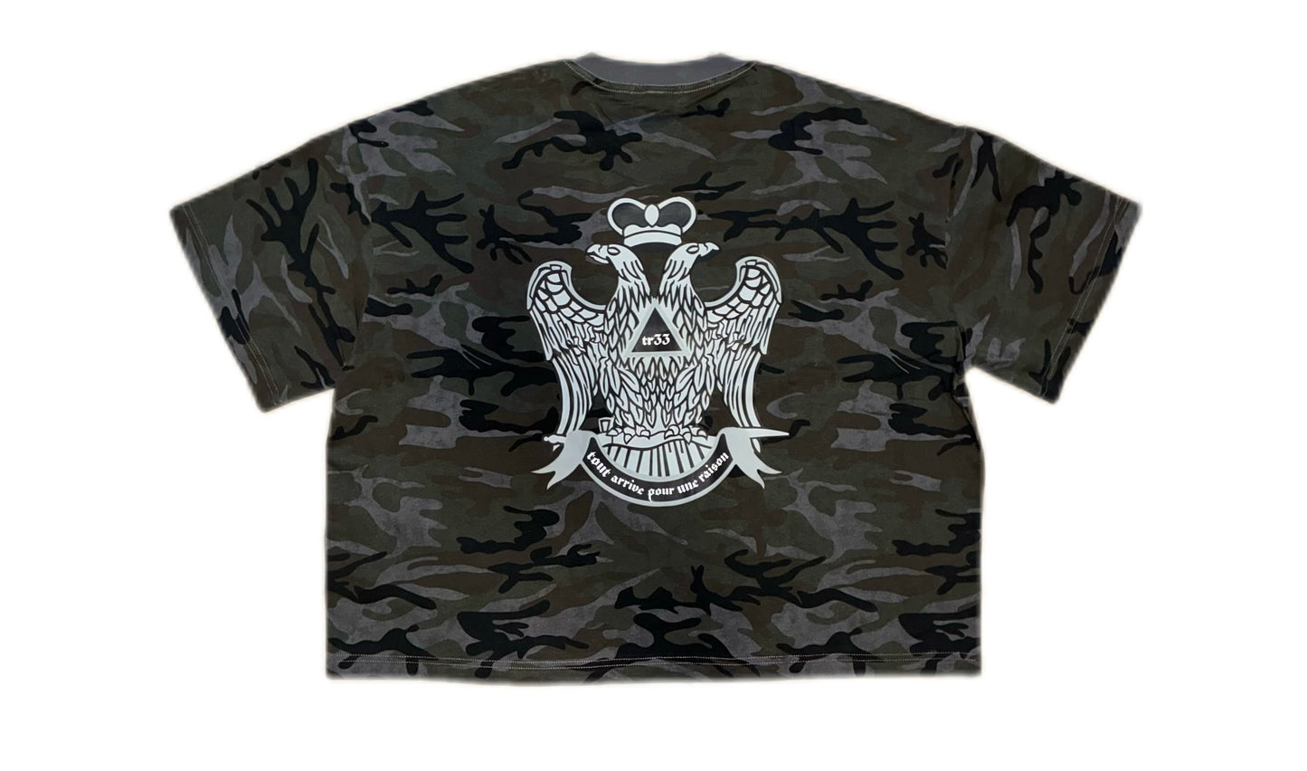 Camo Coat Of Arms Boxy Tee