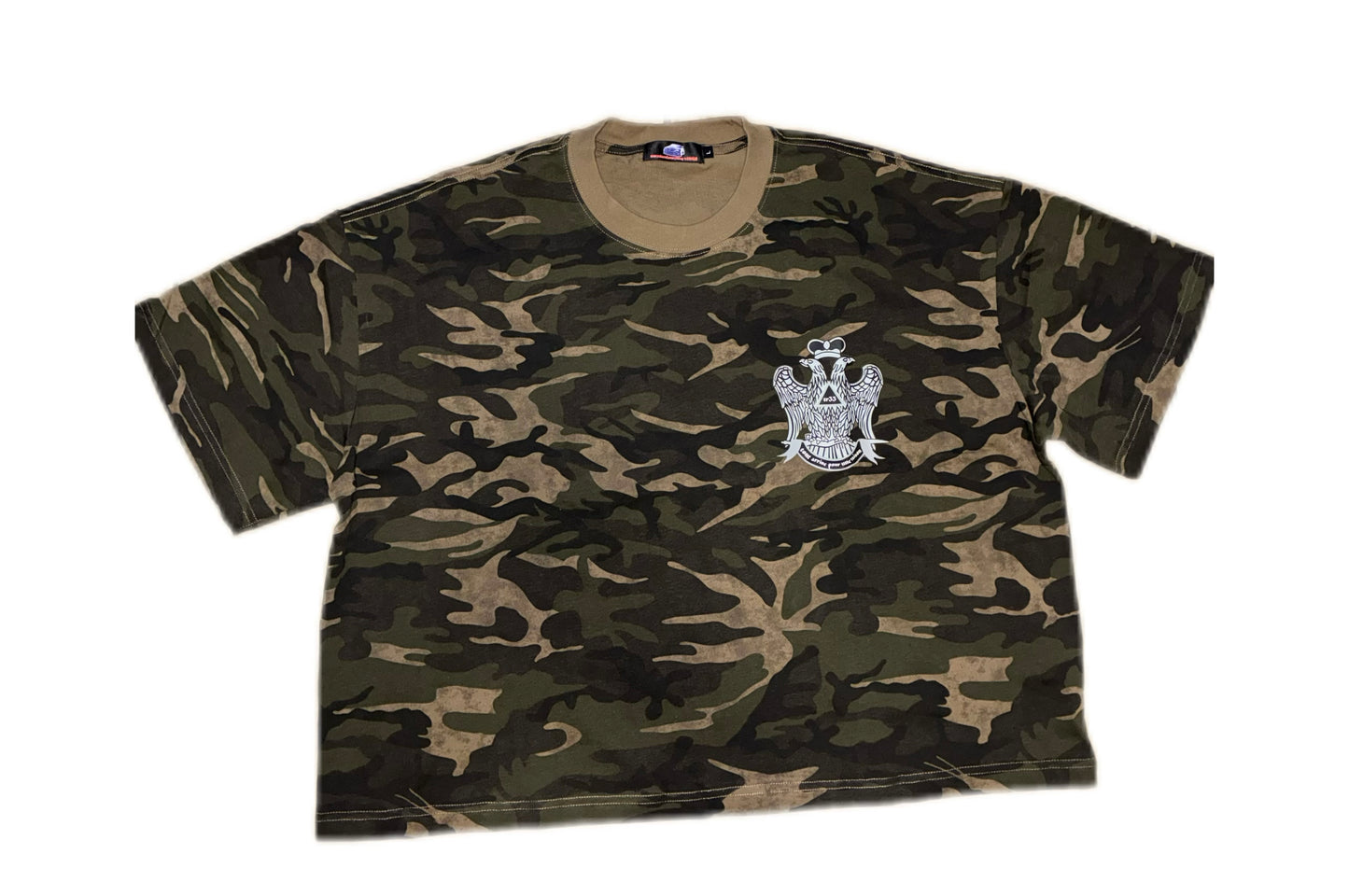 Camo Coat Of Arms Boxy Tee