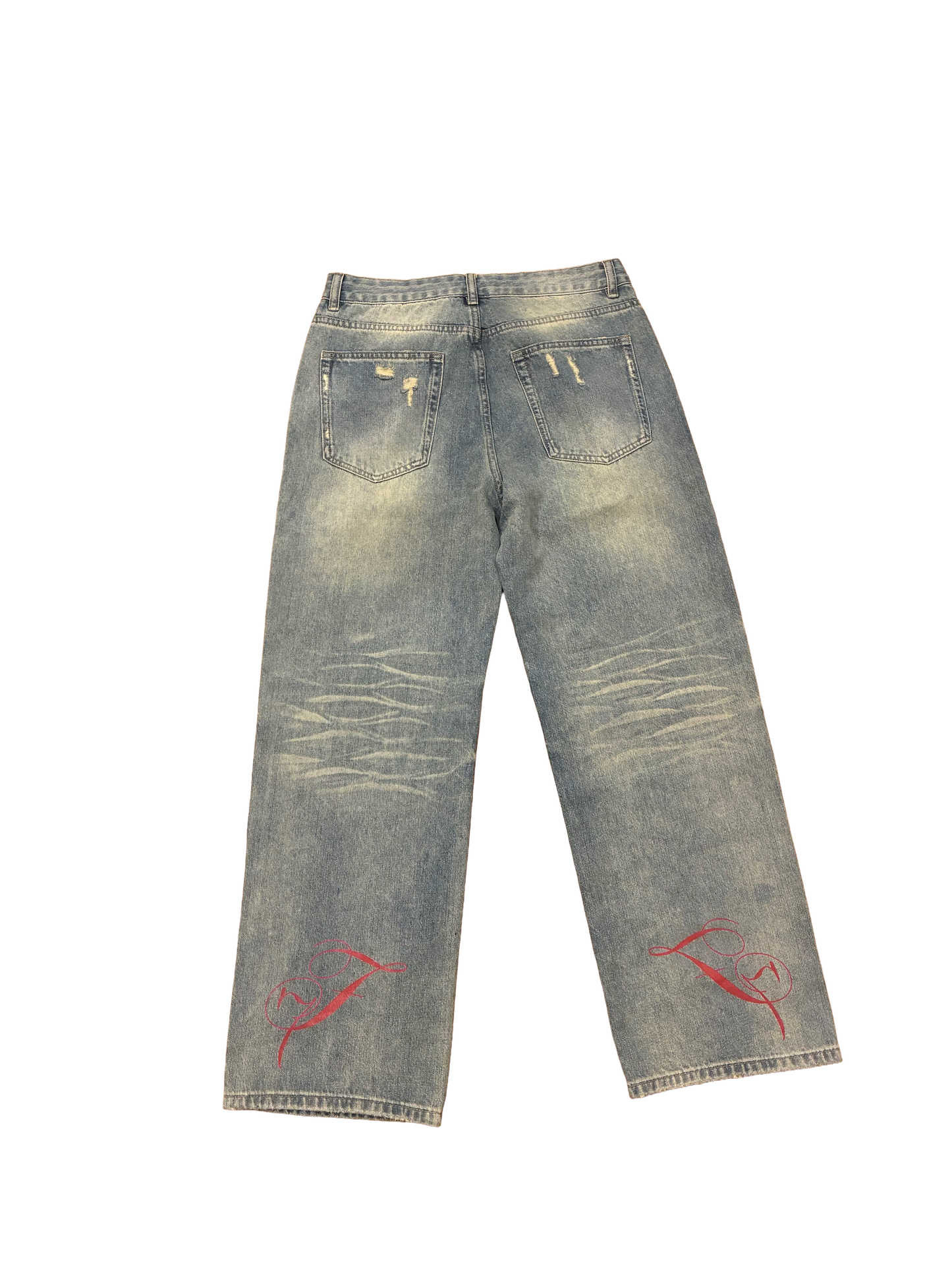 Cardinal Red Patch Denim