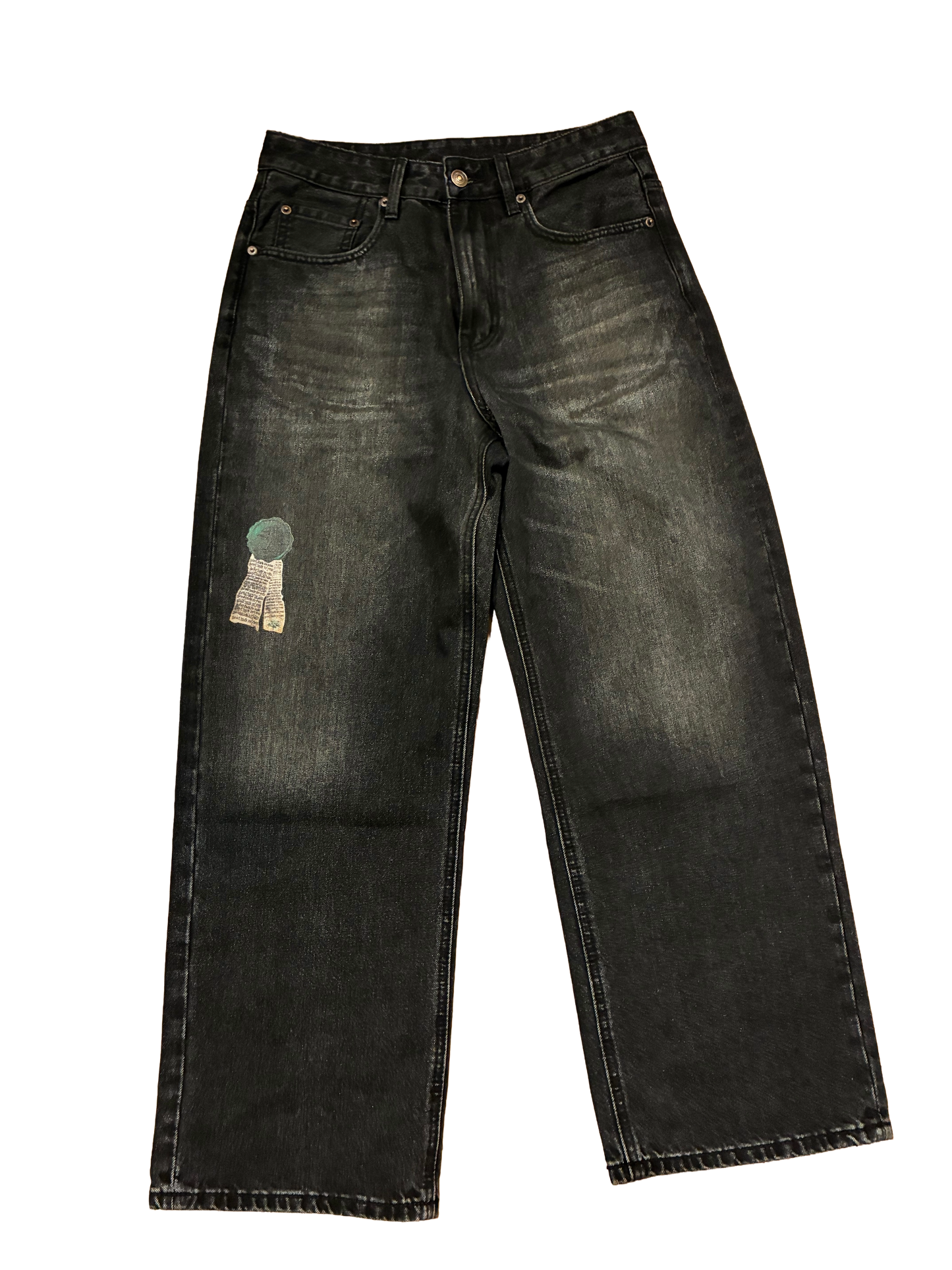 Lucky Green Patch Denim