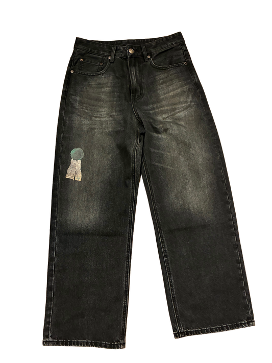 Lucky Green Patch Denim