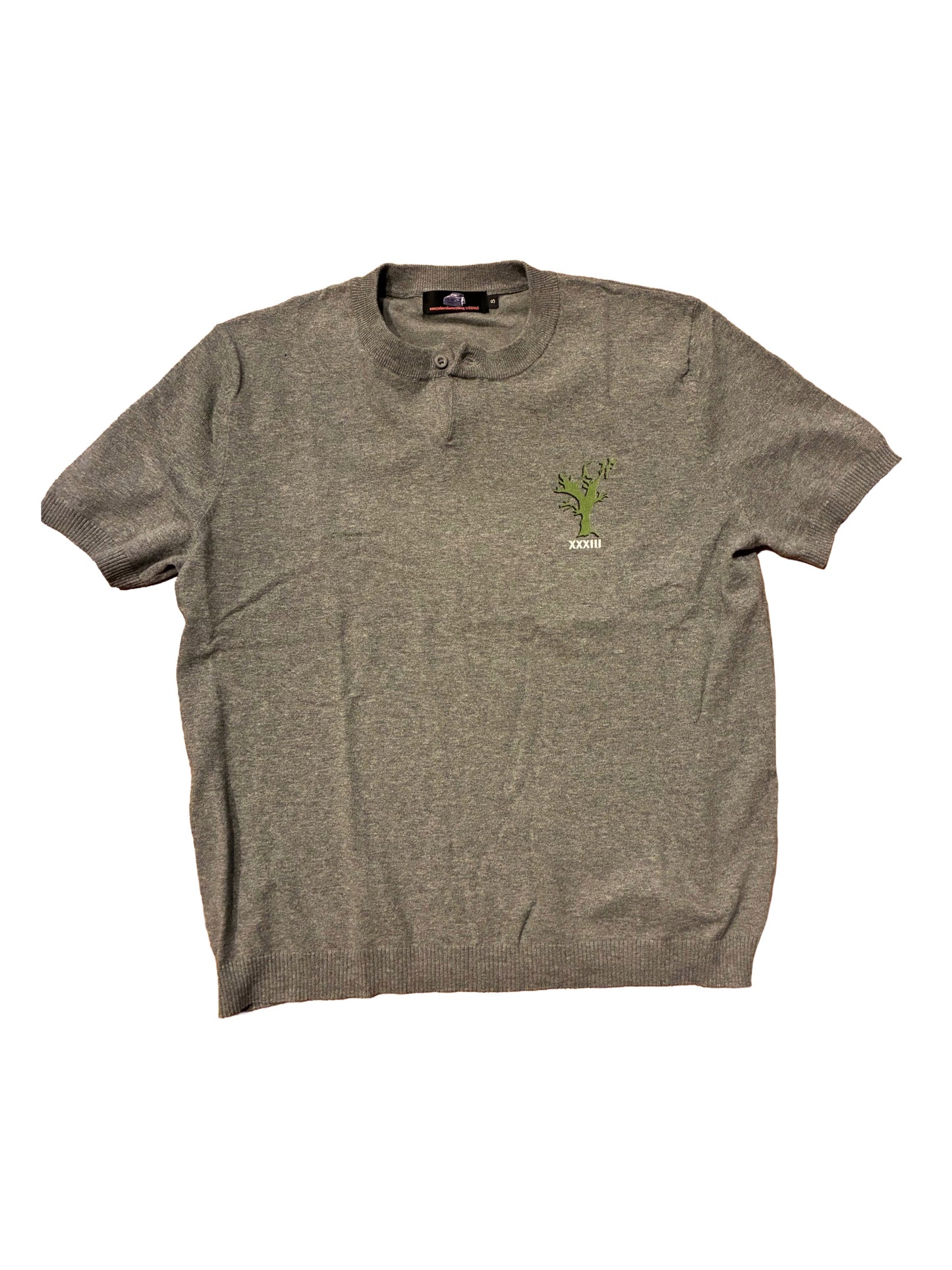 Tree of Life Knitted Henley Tee