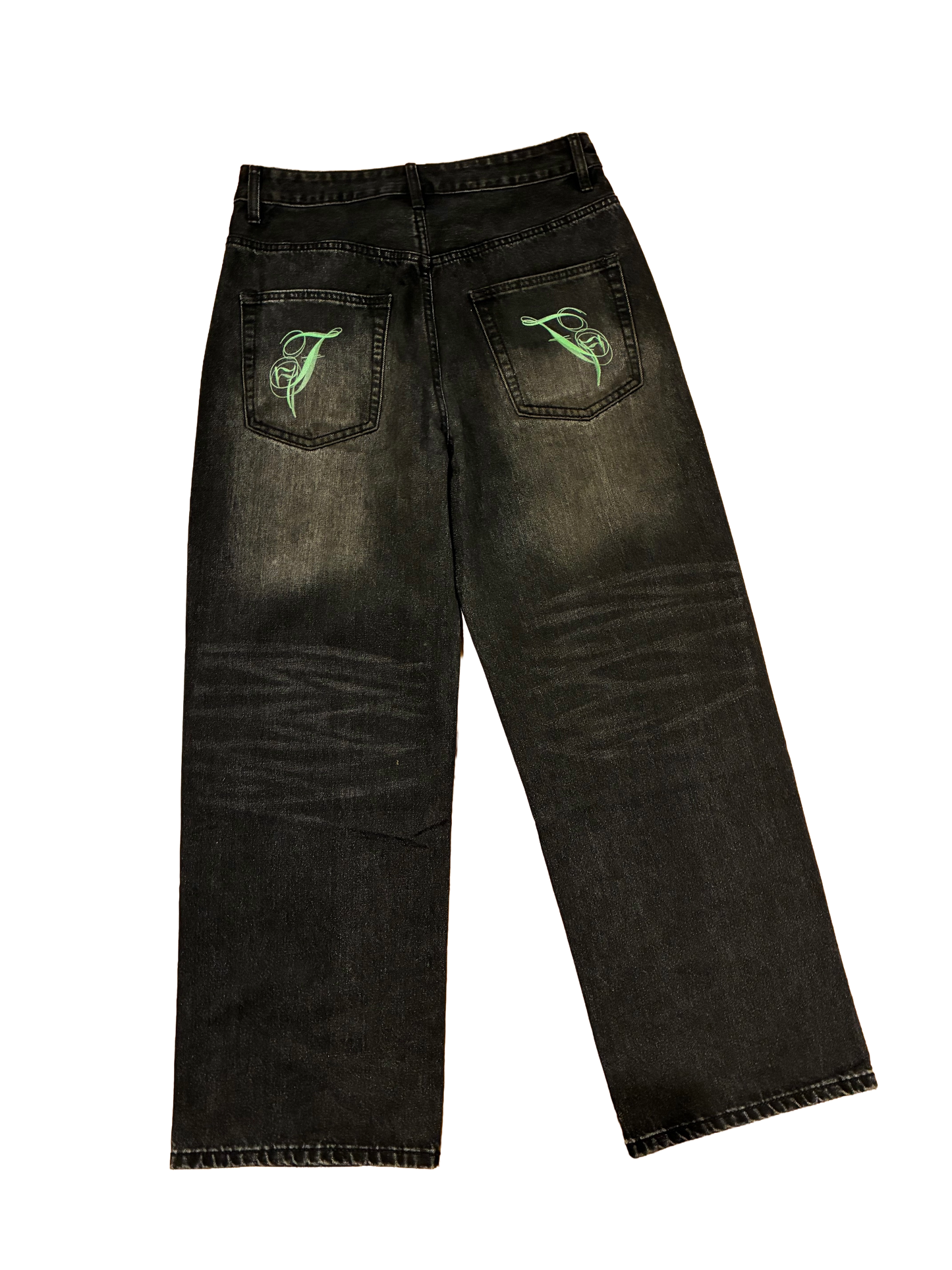 Lucky Green Patch Denim